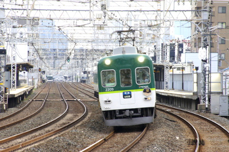 京阪本線・鴨東線　準急　淀屋橋発出町柳行き　2009年K0700Z列車　朝ラッシュ